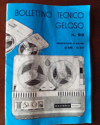 Bollettino tecnico Geloso