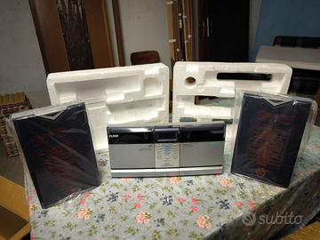 Micro HI-FI compatto con lettore CD e cassette