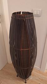 Lampada Etnica Giapponese Bambù 113x40 cm