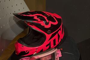 Casco Moto Cross Enduro Fox V1 MX Race + Maschera