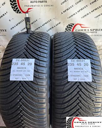 2 PNEUMATICI 235/45 R20 MAXXIS 4 STAGIONI 95%