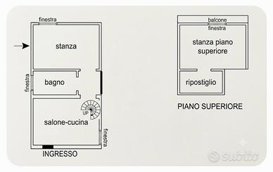 Appartamento con tetto nuovo