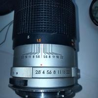 Obbiettivo  135 mm M 42 + adattatore EF Canon