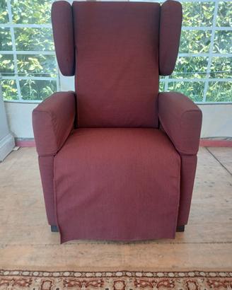 poltrona  relax  color   vinaccia 