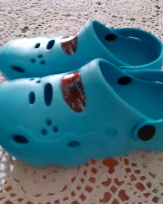 zoccoli blu con personaggio Spider Man