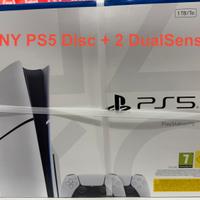 Sony PS5 Disc  + 2 Dual sense.   1TB