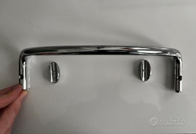 Porta salvietta in metallo cromato