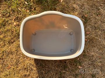 Lettiera Aperta in Plastica, per Animali Domestici