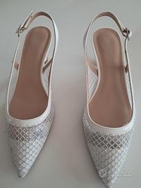 Scarpe decolletè slingback strass LORA FERRES