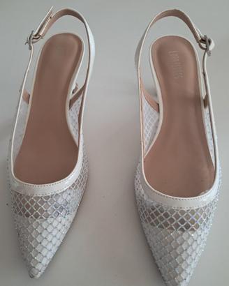 Scarpe decolletè slingback strass LORA FERRES