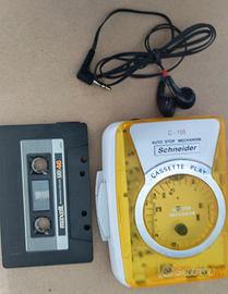 lettore di audio cassette trasparente 