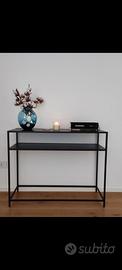 Consolle in metallo ner opaco