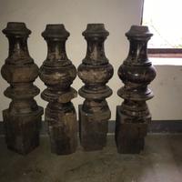 Gambe in legno tornite