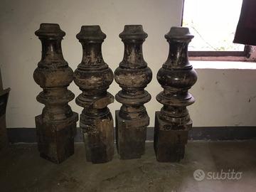 Gambe in legno tornite