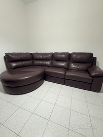 Divano in vera pelle poltronesofà bordeaux