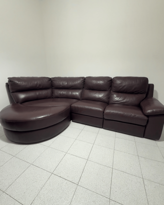Divano in vera pelle poltronesofà bordeaux