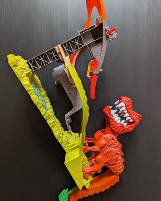 Pista Hot Wheels dinosauro T-Rex