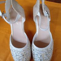 sandali donna in tessuto traforato misura 39