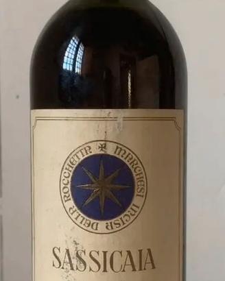 Bottiglia vino Sassicaia 1983