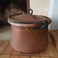 Callara' in rame con coperchio