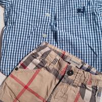 Completo Burberry maschietto estivo casual 