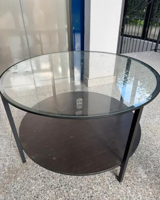 Tavolino da interno in vetro