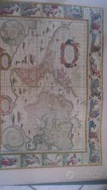 cartina geografica anni 50 spagnola