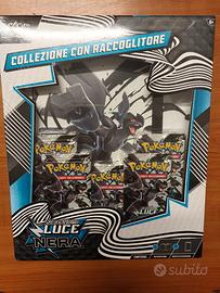 pokemon collezione con raccoglitore luce nera