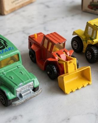 Lotto 3 Modellini Vintage Majorette Corgi Matchbox