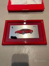 Quadro FERRARI ORIGINALE in lastra di ottone arge