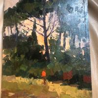 GINO PAOLO GORI, CASTIGLIONCELLO, OLIO SU TAVOLETT