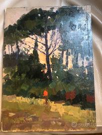 GINO PAOLO GORI, CASTIGLIONCELLO, OLIO SU TAVOLETT