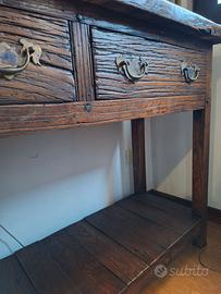 Mobile consolle inglese olmo massello country