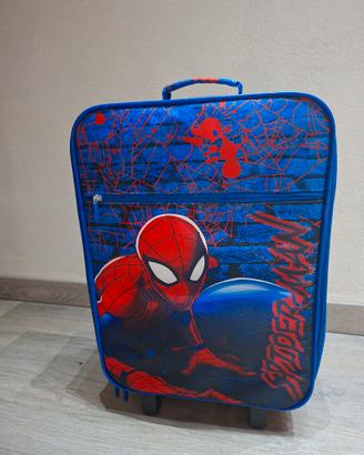 Valigia morbida, 2 ruote, Spiderman