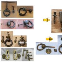 Battente rame battiporta battocchio porta portone