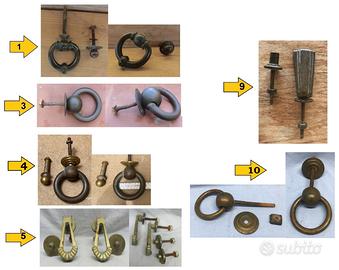 Battente rame battiporta battocchio porta portone