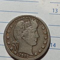 quarter dollaro americano argento 1912