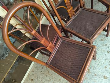 sedia in rattan 
