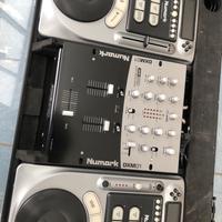 Console CDj axis 8 + mixer dxm01 + case NUMARK