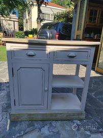 Cassettiera vintage in legno trattato