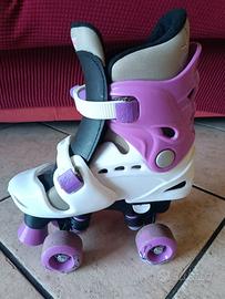 Pattini rotelle bambina taglia 32-36