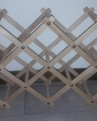 Porta bottiglie in legno 