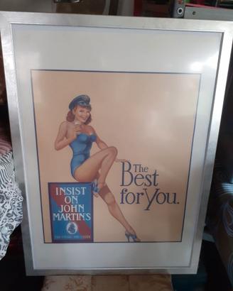 Quadro vintage con cornice nuova