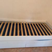 Letto  singolo Ikea con letto estraibile