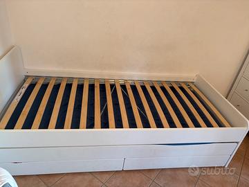 Letto  singolo Ikea con letto estraibile
