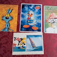Cartoline personaggi fumetti 