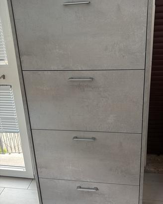 Scarpiera 4 vani capienza 24 calzature