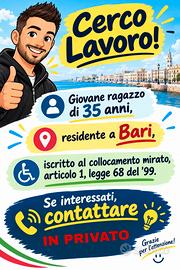  candidato per lavoro serio, categoria protetta 