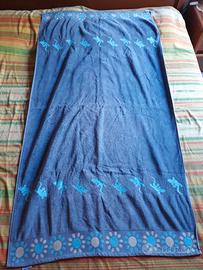 Telo Mare Blu Marina Cotone 180x80