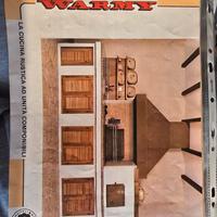 Cucina rustica con forno a legna e barbecue